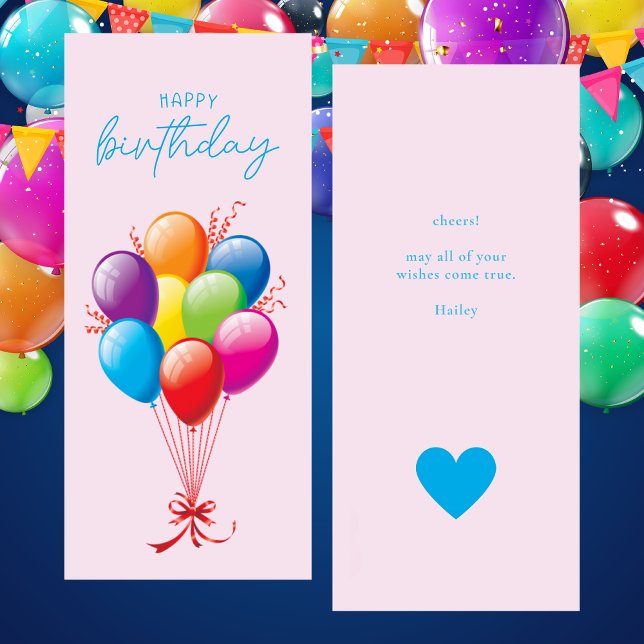 Ballons colorés Bonne carte de voeux d'anniversair (Créateur téléchargé)