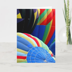 Ballons colorés Carte de voeux