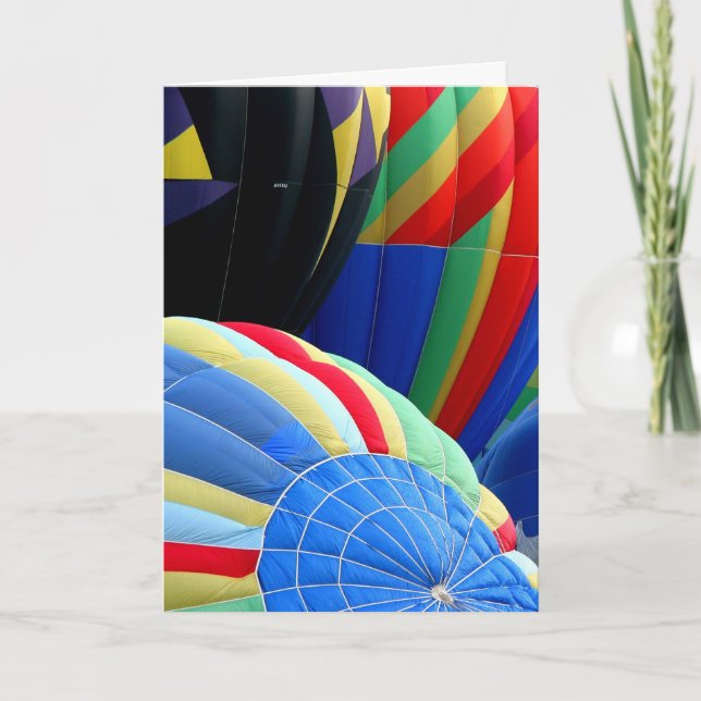 Ballons colorés Carte de voeux (Devant)