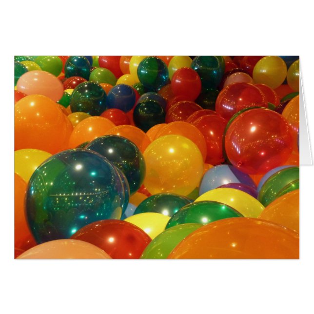 Ballons colorés Design de fête (Devant Horizontal)