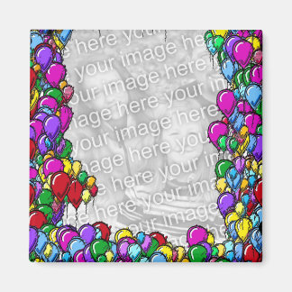 Ballons colorés Design Magnet photo