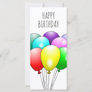 Ballons colorés Joyeux Anniversaire