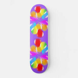 Ballons colorés Skateboard