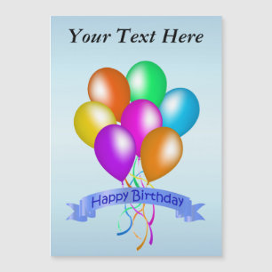 Ballons d'anniversaire colorés et heureux