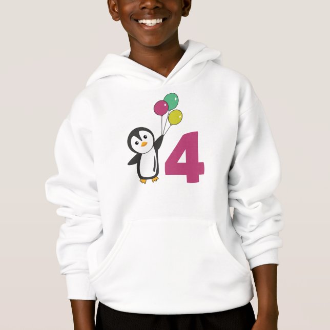 Ballons d'anniversaire Penguin pour enfants Sweat  (Devant)