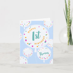 Ballons d'anniversaire personnalisable carte d'ann