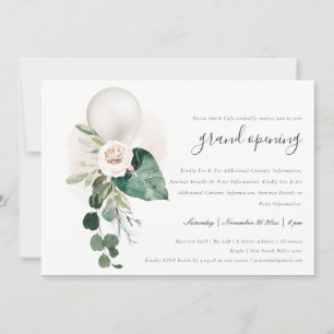 Ballons d'argent mignon Floral Grand Invitation d'