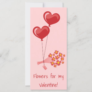 Ballons de coeur rouge fleurs Saint Valentin
