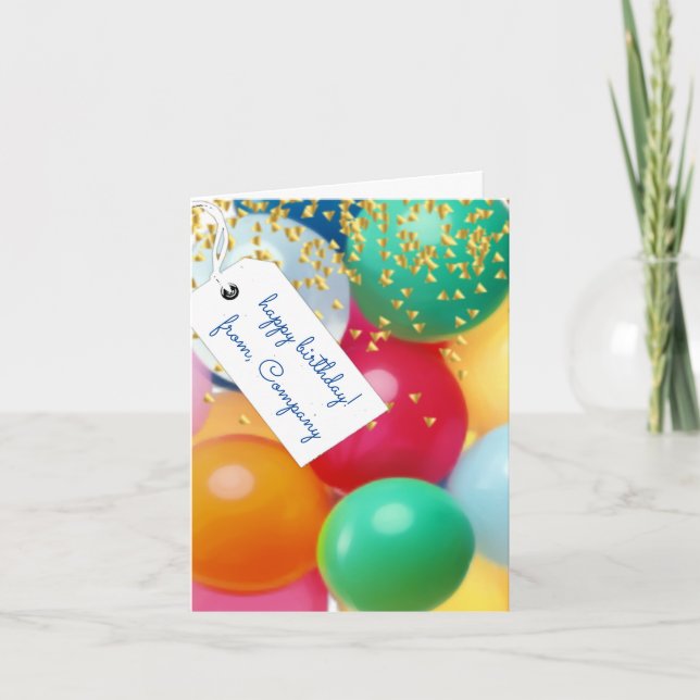 Ballons de confettis basiques personnalisés pour a (Devant)