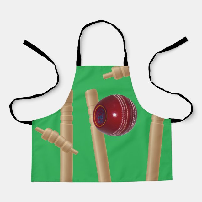 Ballons de cricket vert, Tablier d'impression inté (Recto)
