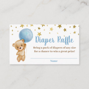 Ballons de l'ours de garçon Carte de rabat