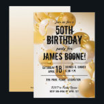 Ballons d'or blanc Invitations de fête d'anniversa<br><div class="desc">Ballons d'or et de blanc, confettis et banderoles, parfaits pour les invitations à des fêtes d'anniversaire, invitations à des fêtes de 50e anniversaire, invitations à des fêtes de 50e anniversaire, invitations d'ouverture d'entreprise et plus encore. Tout le texte, les polices, les couleurs, les tailles peuvent être modifiés, il suffit de...</div>