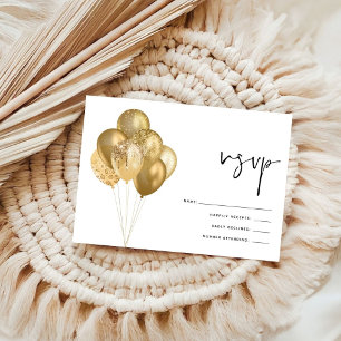 Ballons d'or Glittery Anniversaire Fête RSVP