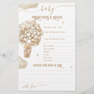 Ballons d'ours Bearly Wait Baby shower Jeu