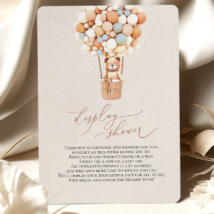 Ballons d'ours bleu Afficher la carte de boîtier d