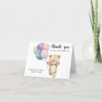 Ballons d'ours en peluche - merci