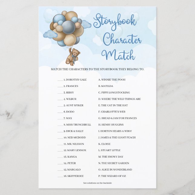 Ballons d'ours en peluche mignon Storybook Charact (Devant)