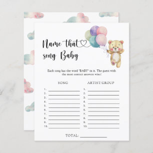 Ballons d'ours en peluche - Nom que Baby Song