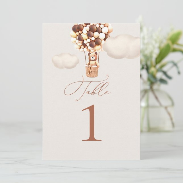 Ballons d'ours Numéro de tableau (Debout devant)