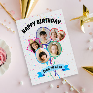 Ballons photo Bonne carte d'anniversaire