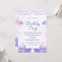 Ballons rose pastel pour fête d'anniversaire 