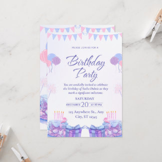 Ballons rose pastel pour fête d'anniversaire 
