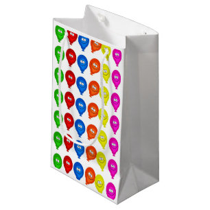 Ballons souriants colorés Petit sac cadeau