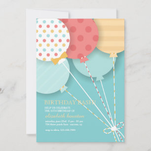 Balloon Bouquet 2 Invitation