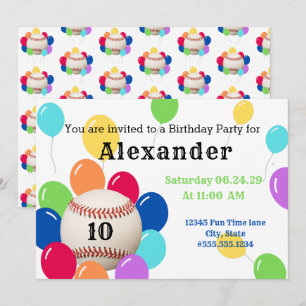 Balloon coloré de fête Baseball Sports Anniversair