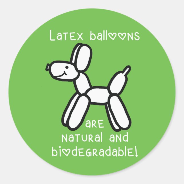 Balloon Dog Latex est Stickers Naturel (Devant)
