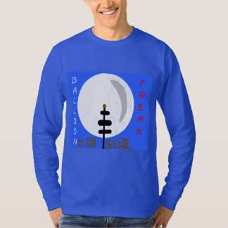 Balloon Freak Design sur T-shirt bleu pour hommes