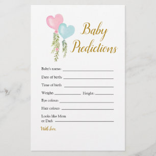 Balloon Garçon ou fille Genre Révéler les prédicti