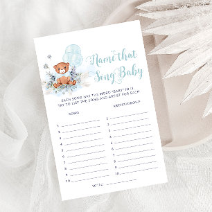 Balloon Ours Teddy Qui Chanson Boy Baby shower Jeu