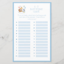 Balloons à air chaud Animaux Jeu de Baby shower A-