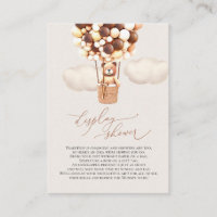 Balloons à oreilles Brown Afficher la carte de boî