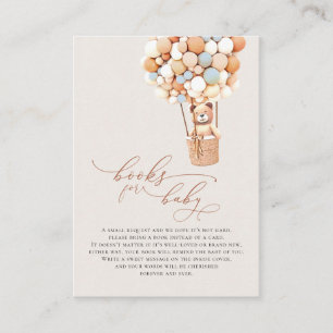 Balloons d'ours Brown Livres pour bébés Carte de b