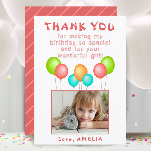 Balloons Enfants Anniversaire Photo Merci
