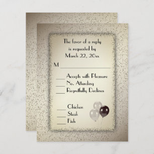 Balloons et Parties scintillant d'or antique RSVP