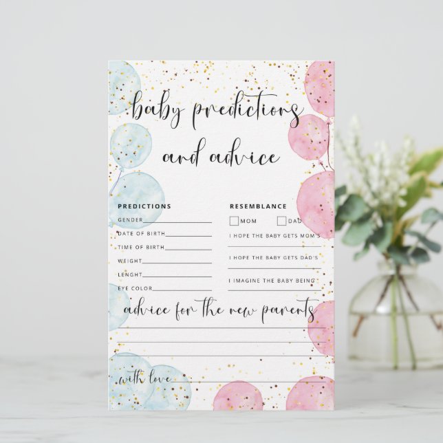 Balloons Genre Révéler Prédictions et conseils pou (Debout devant)