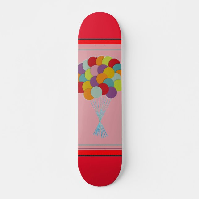Balloons Skateboard (Devant)