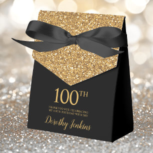 Ballotins 100e anniversaire Black Gold Parties scintillant M