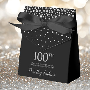 Ballotins 100e Anniversaire Merci Noir Étincelant