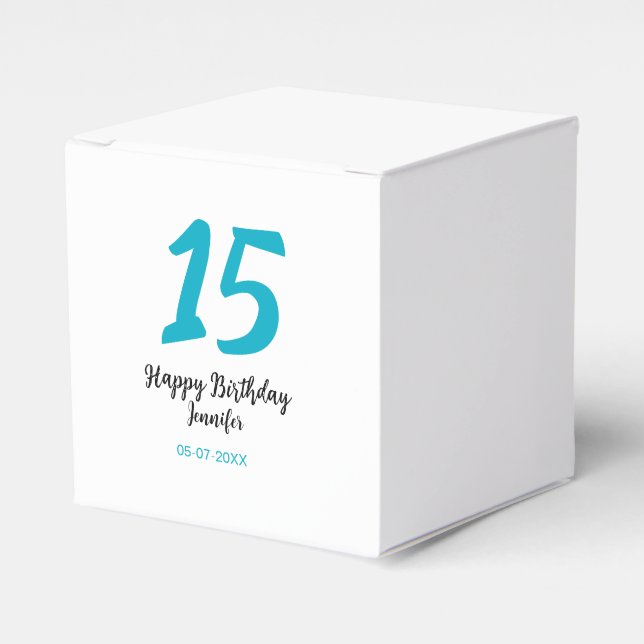 Ballotins 15e anniversaire quiencenera ajouter date année te (Verso)