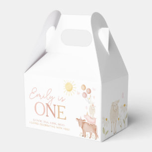 Ballotins 1er Anniversaire Animaux de ferme Barnyard Filles