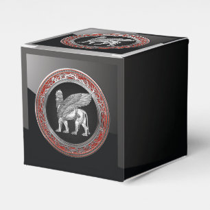 Ballotins [210] Lion ailé assyrien - Lamassu argenté