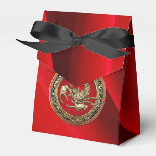 Ballotins [210] Scorpion d'or sacré sur rouge