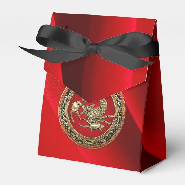 Ballotins [210] Scorpion d'or sacré sur rouge (Verso)