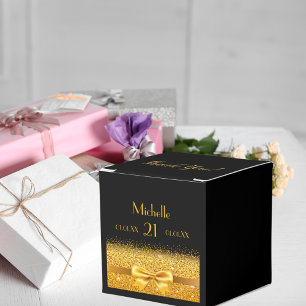 Ballotins 21e anniversaire fête d'or noir merci