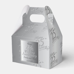 Ballotins 25e anniversaire du Mariage Silvery