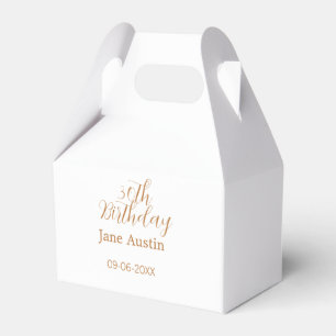 Ballotins 30e anniversaire cuivre marron simple élégant nom